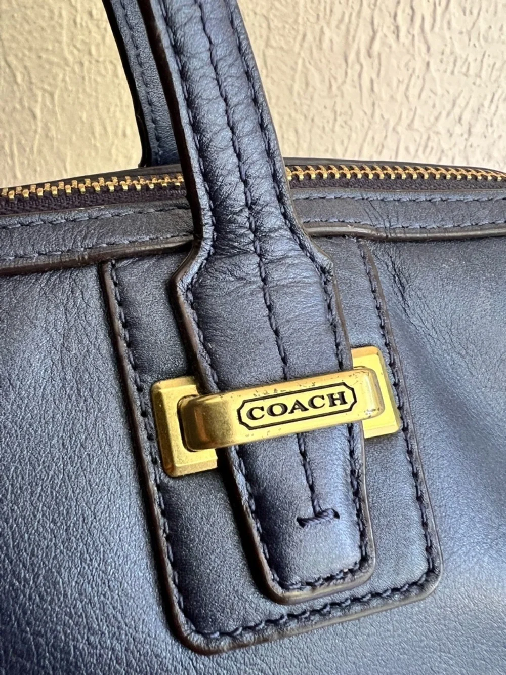 Coach Taylor Leather Satchel/Crossbody Bag - Picture 10 of 13